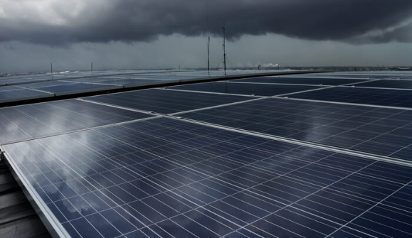 design and install a steady solar bracket in rainy day