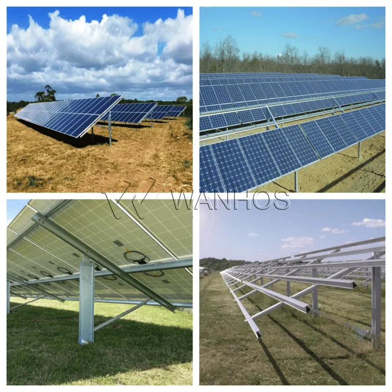 Galvanized steel solar ground structures, real-world installations in solar farms