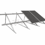 Wanhos aluminum tribracket for flat roof solar arrays. Combines triangular structural strength, AL6005-T5 material, and anodization for long-lasting, low-maintenance performance.
