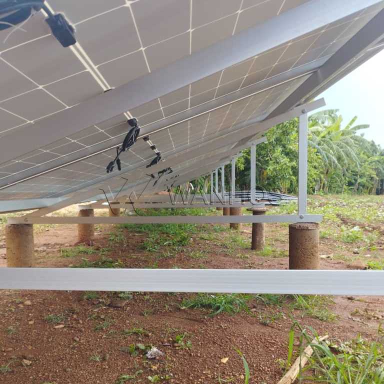 wanhos ground solar panel mounting structure case in Cuba
