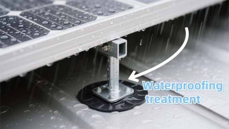 roof solar mount waterproofing treatment
