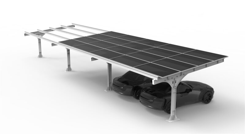 T TYPE SOLAR CARPORT