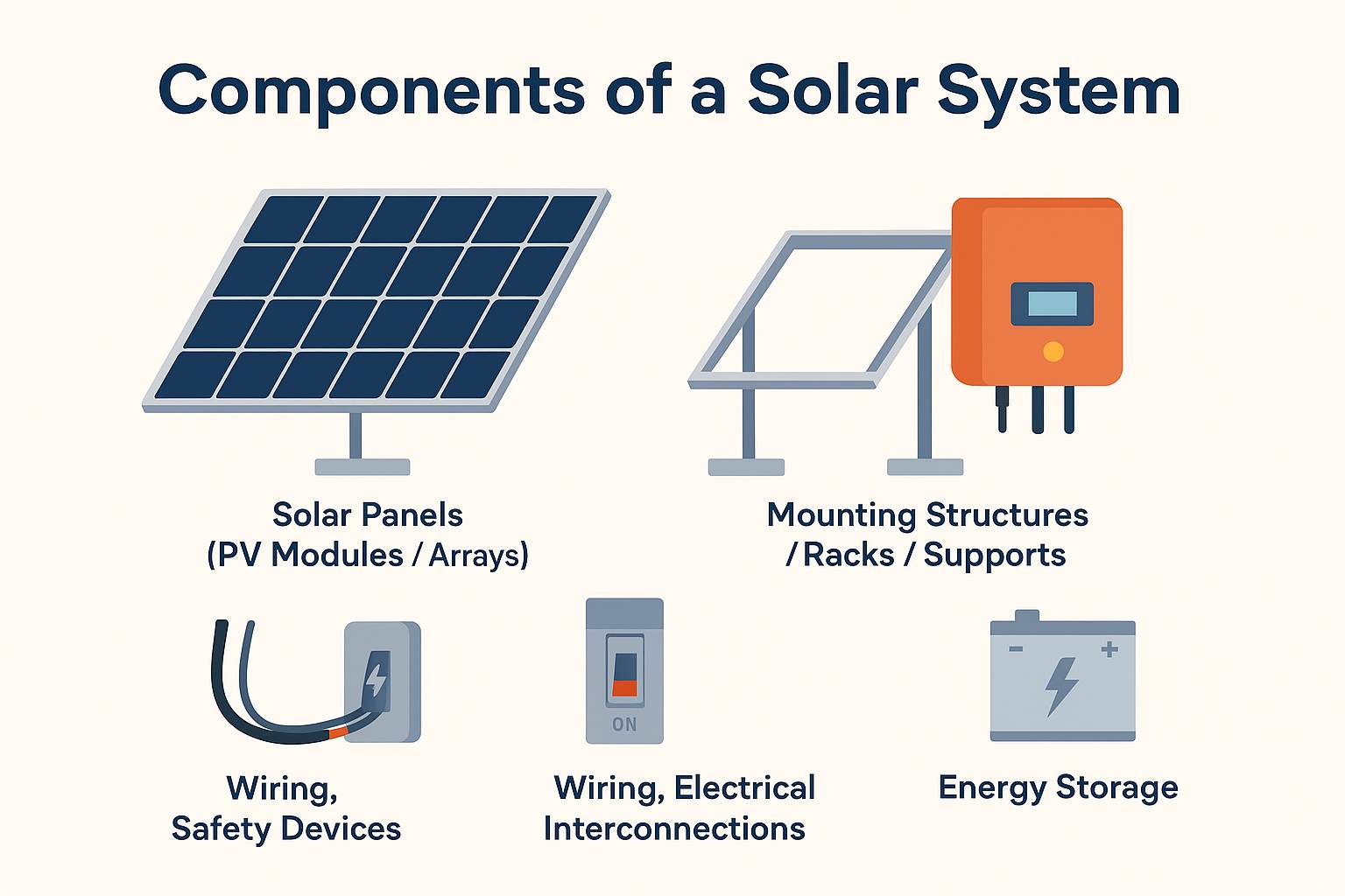 components of a solar system