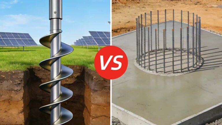 Helical Screw Piles vs. Concrete Foundations: Which Is Best for Your Solar Farm?