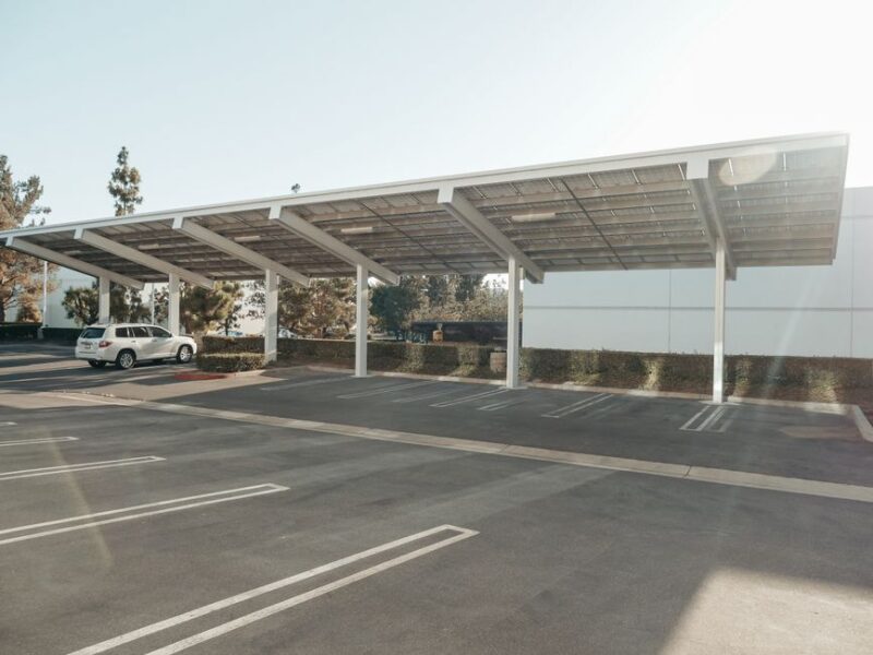 adjustable design carport solar mounting