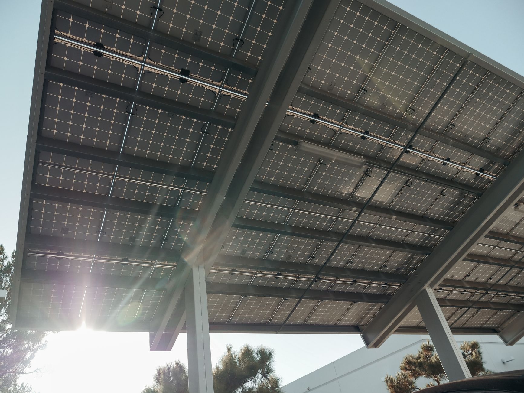 solar carport mounting system project application